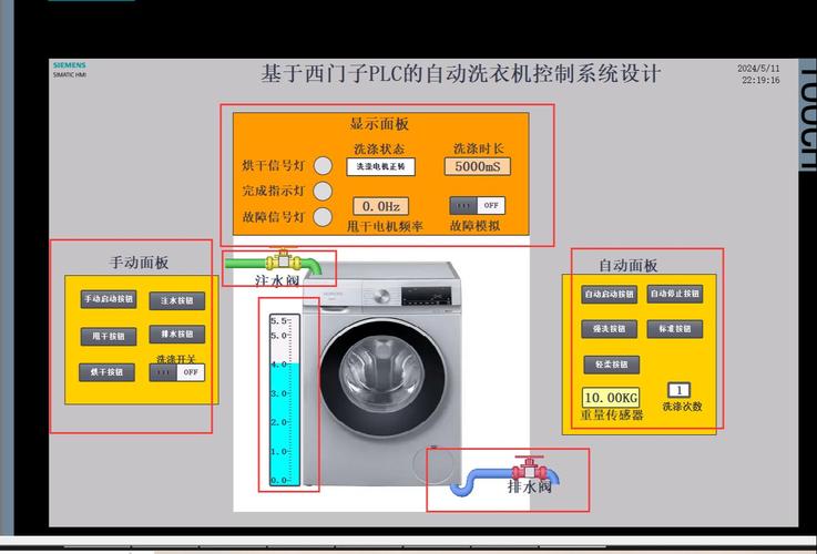 洗衣机一边进水一边排水
