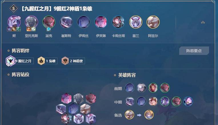 云顶之弈s4阵容