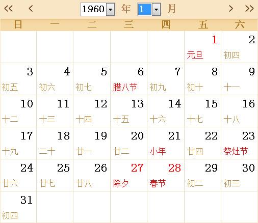 怎么让日期显示农历缩略图