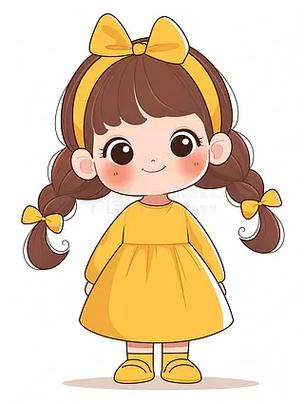 卡通小女孩图片