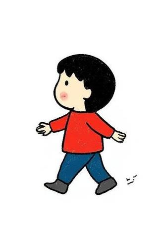 走路卡通人物