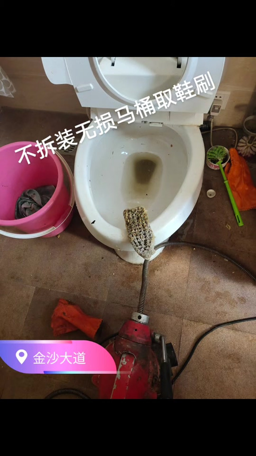 马桶刷掉进蹲坑怎么办