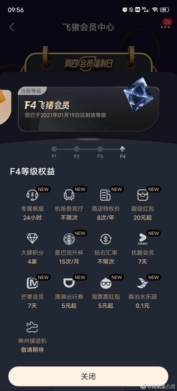 飞猪等级如何升级缩略图