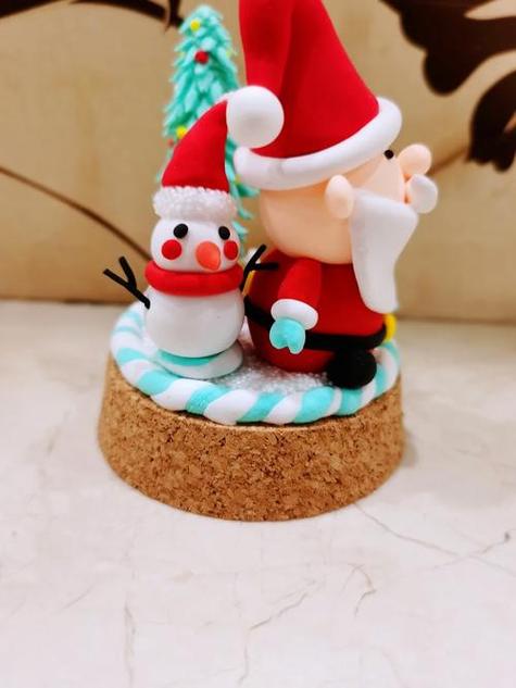 彩泥圣诞老人制作过程