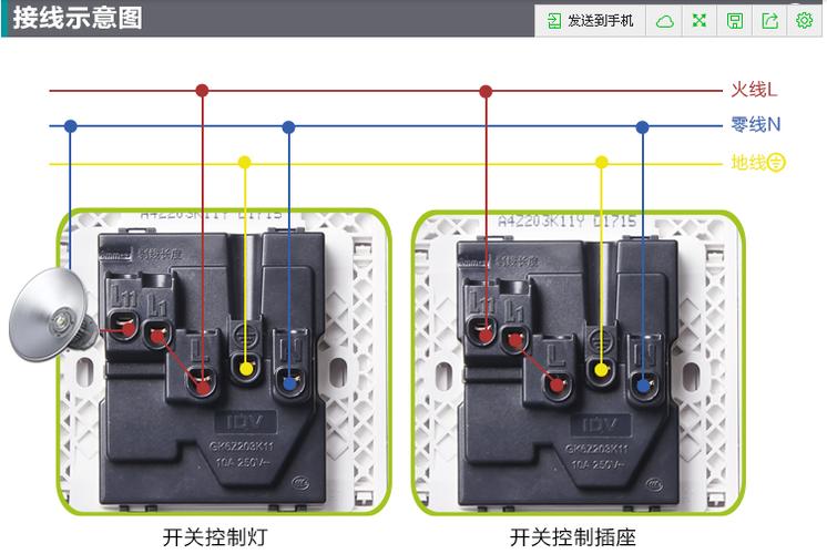 公牛暗装一开五孔插座怎么接线