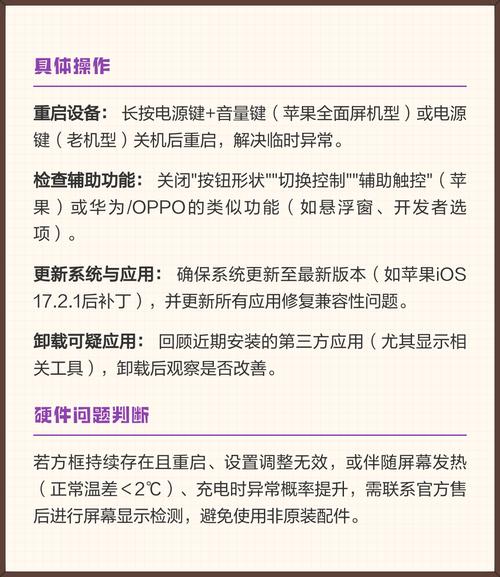 手机屏幕下出现长方形框图标