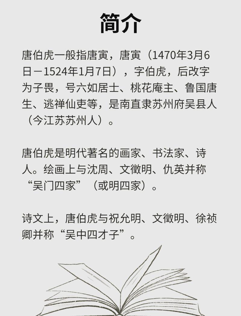 江南才子唐伯虎是什么生肖