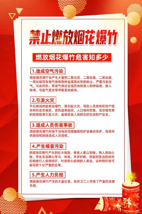 全面禁止燃放烟花爆竹