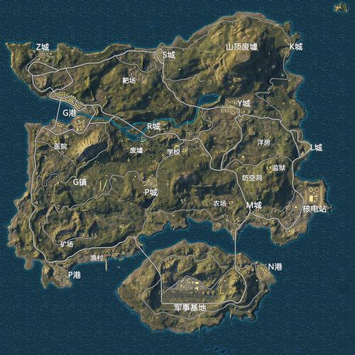 和平精英海岛地图分析