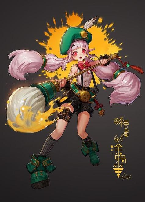 dnf白毛笔少女