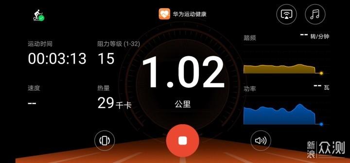 华为运动健康显示公里