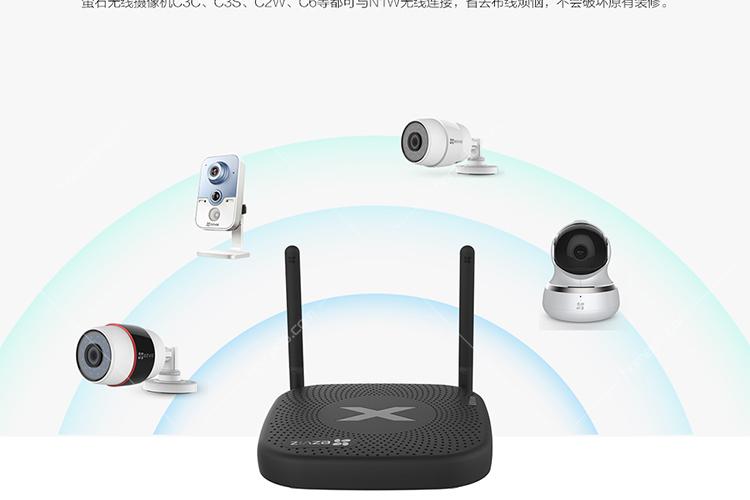 萤石无线摄像机连接录像机