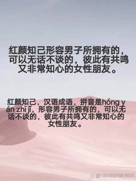 什么叫做红颜知己