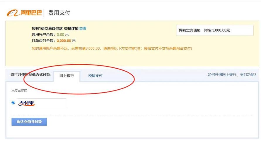 阿里巴巴怎么对公付款
