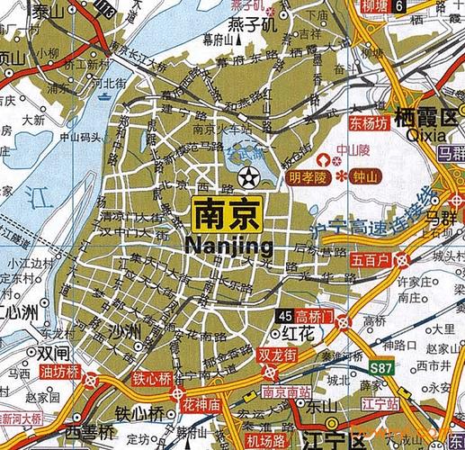 南京市市区地图全图缩略图