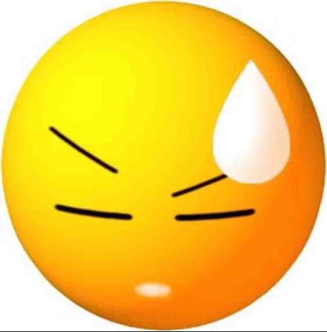 脸上一滴汗的表情包是什么意思