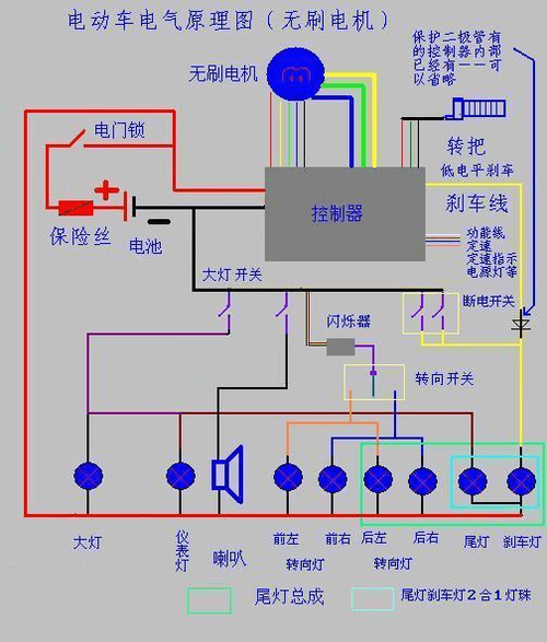电动车锁头接线图