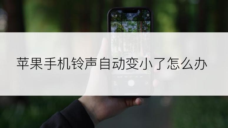 手机铃声为什么变小了