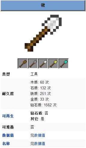 我的世界铁锹