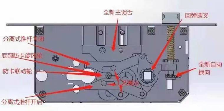 电动车锁内部结构图