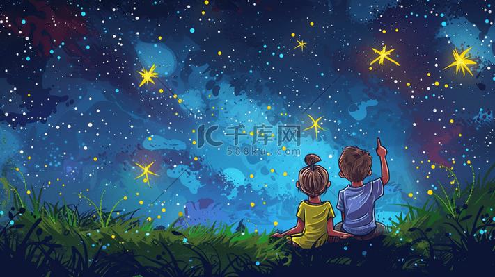 眼睛看星星会有两个星星