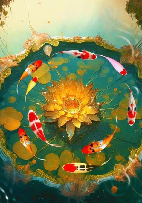 鱼戏莲花图的寓意