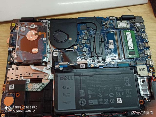 戴尔笔记本vostro拆后盖