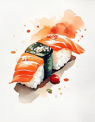寿司手绘pop海报图片缩略图