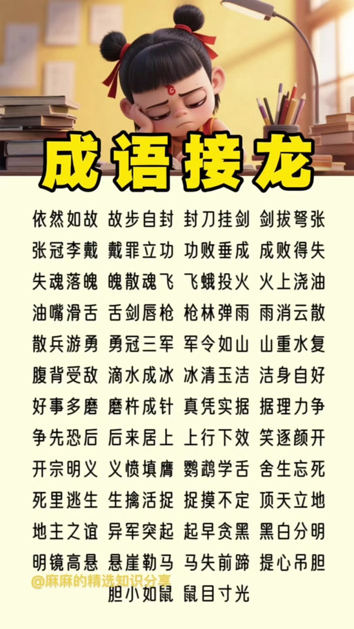 如开头的四字成语