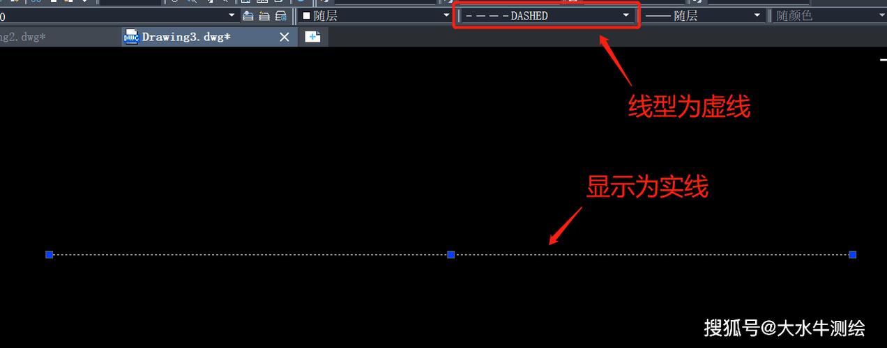 cad怎么看不到虚线了呢