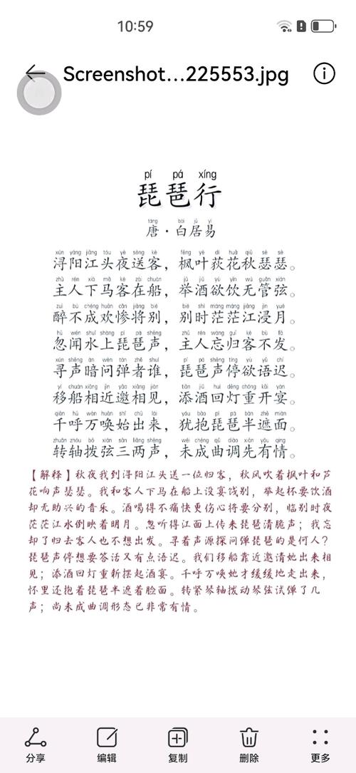 琵琶版琵琶行游戏截图
