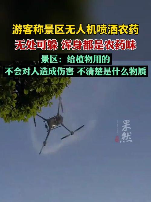 景区低空洒农药游客无处躲避