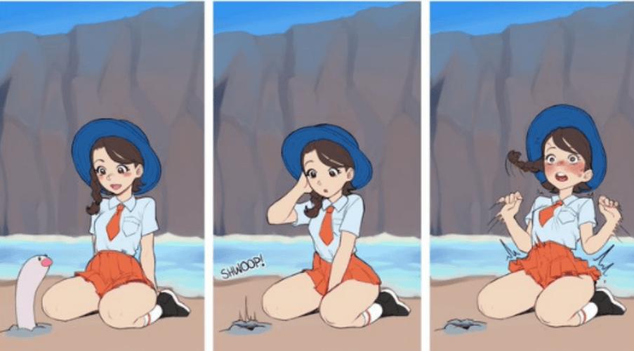 挠脚心宝可梦女