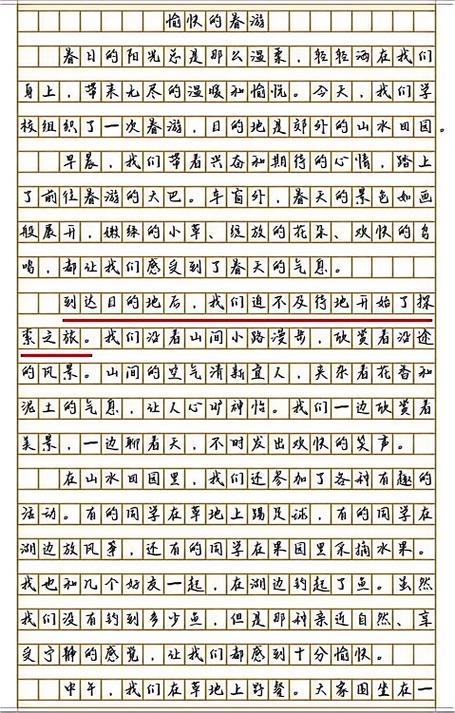 欢乐旅行作文