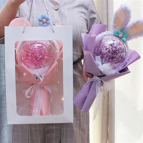 满天星干花小花束包法视频