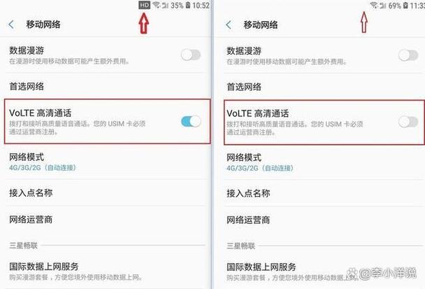 手机上角显示hd是什么意思图标