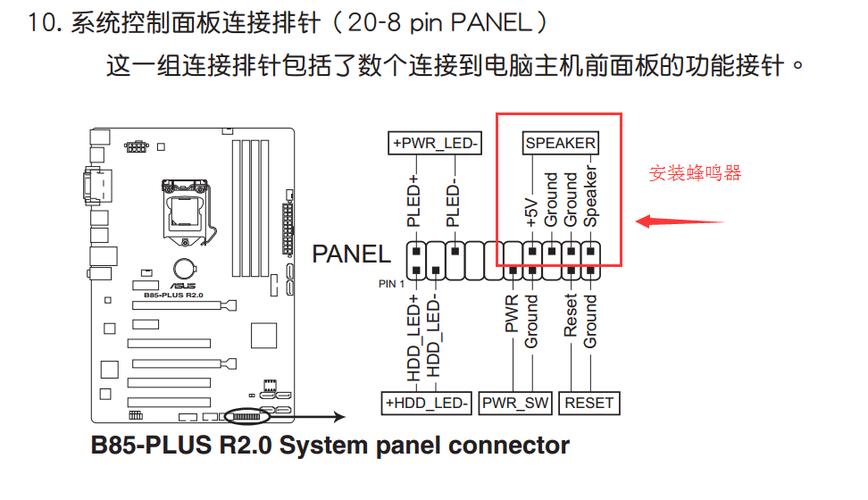 喇叭怎么接到电脑主板上