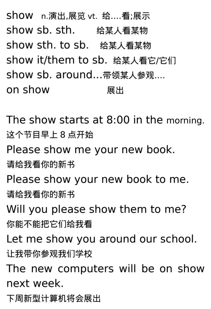 showtime翻译成中文