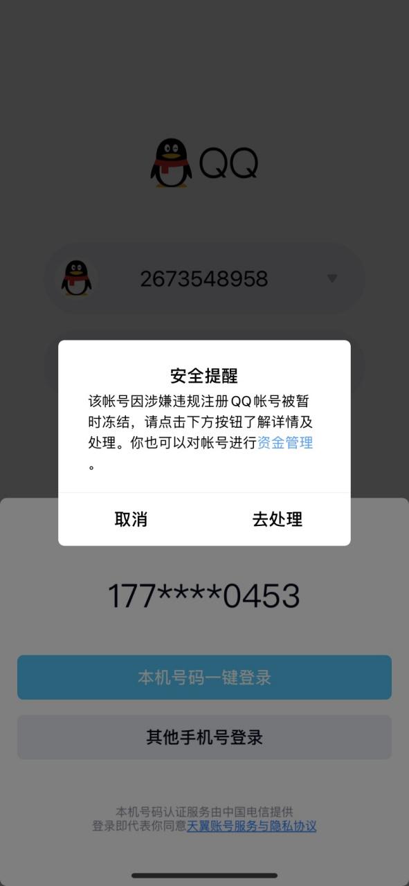 qq帐号安全登录截图
