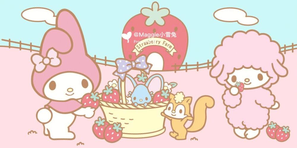 凯蒂猫好朋友美乐蒂卡通兔子日常用语