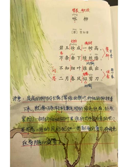 杨柳依依对应的诗句缩略图