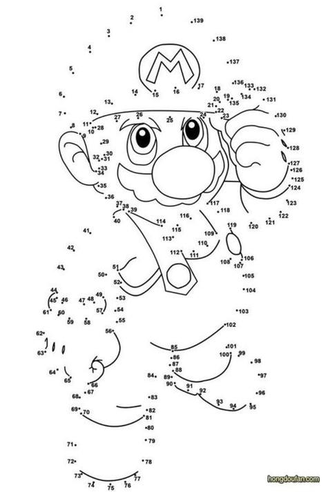 1到100的数字连线画