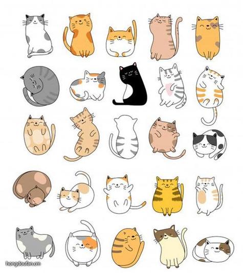 小猫的图片卡通