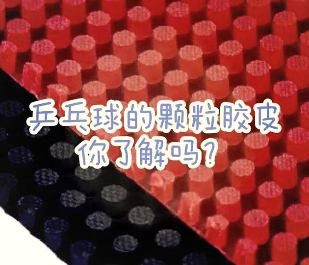 乒乓球拍的胶皮的种类和性能截图