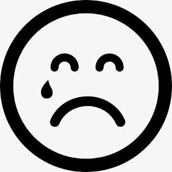 不开心符号表情符号图标