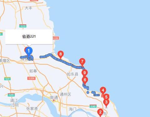 221国道全程线路图