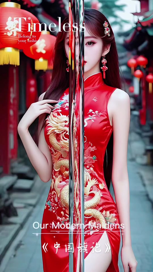 龙袍女中国风旗袍