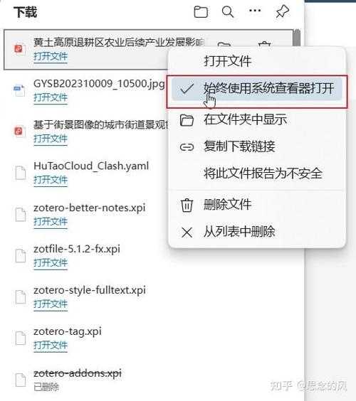 浏览器下载文件打开方式修改注意事项