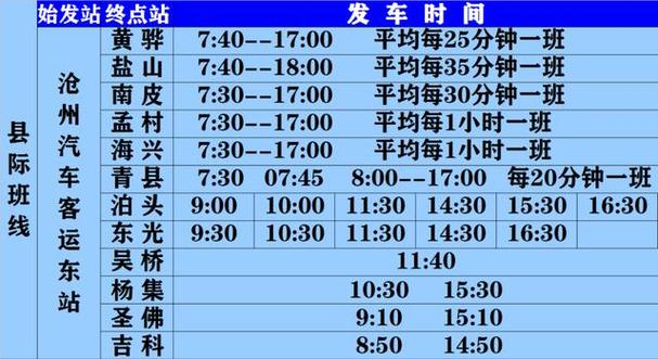 长途汽车东站 汽车客运东站时刻表