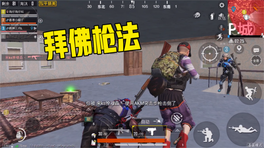 和平精英里有哪些枪法
